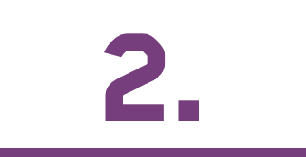 Number 2 with line